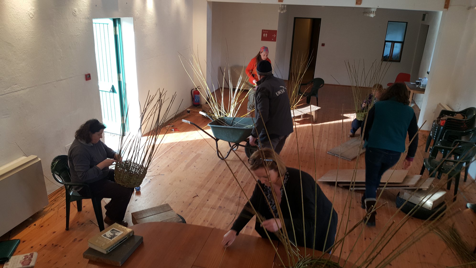 NMHC Hall willow weaving course
